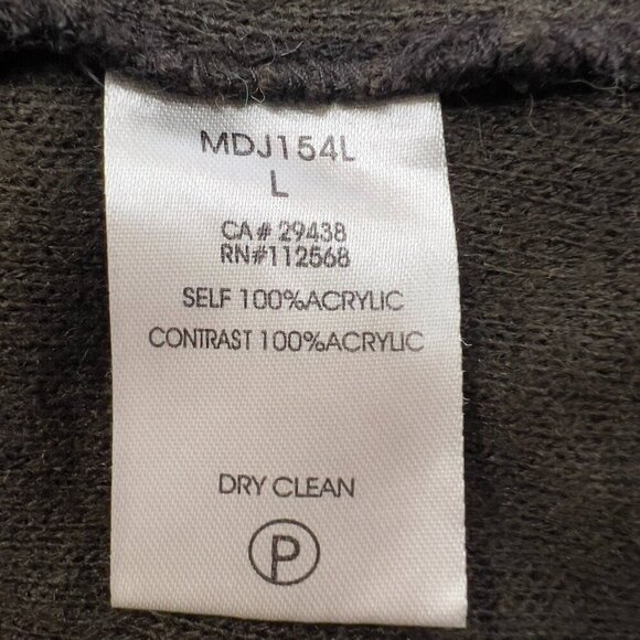 Miss Me Women's Boho Duster Hooded Fringe Trim Cardigan L - Picture 8 of 10